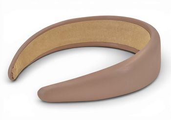 styleBREAKER Damen Haarreif in Kunstleder Optik | breiter Haarreifen gepolstert (Padded Headband) | flexibler Kopfschmuck Clean Chic & Minimal Style