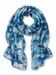 styleBREAKER Damen Schal mit Blumen Muster & kurzen Fransen | weiches Halstuch 180x72 cm | leichter Viskose Sommerschal für Frühling & Übergang