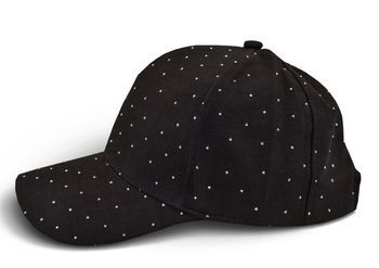 styleBREAKER Baseball Cap mit Strass Steinen | 6-Panel Kappe Glitzer | Verstellbare Basecap für Sommer Party & Freizeit
