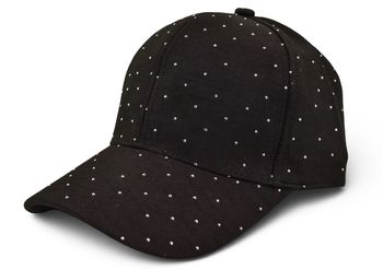 styleBREAKER Baseball Cap mit Strass Steinen | 6-Panel Kappe Glitzer | Verstellbare Basecap für Sommer Party & Freizeit