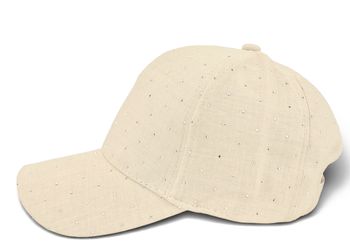 styleBREAKER Baseball Cap mit Strass Steinen | 6-Panel Kappe Glitzer | Verstellbare Basecap für Sommer Party & Freizeit
