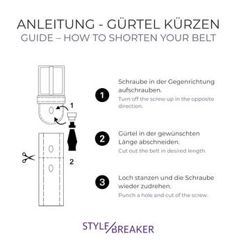 Zusatzgrafik - Gürtel kürzen