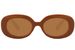 styleBREAKER Kinder Sonnenbrille Oval 90er Retro | Bold Frame Kunststoff UV400 | Coole Mädchen Brille (ca. 5-10 Jahre) | Inkl. Stoffbeutel & Mikrofasertuch
