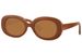 styleBREAKER Kinder Sonnenbrille Oval 90er Retro | Bold Frame Kunststoff UV400 | Coole Mädchen Brille (ca. 5-10 Jahre) | Inkl. Stoffbeutel & Mikrofasertuch
