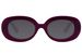 styleBREAKER Kinder Sonnenbrille Oval 90er Retro | Bold Frame Kunststoff UV400 | Coole Mädchen Brille (ca. 5-10 Jahre) | Inkl. Stoffbeutel & Mikrofasertuch