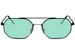 styleBREAKER Pilotenbrille Eckig Geometrisch | Oktagonale Fliegerbrille mit Doppelsteg & UV400 | Edler Kupfer Rahmen Metallic Chic Unisex | Inkl. Stoffbeutel & Mikrofasertuch