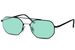 styleBREAKER Pilotenbrille Eckig Geometrisch | Oktagonale Fliegerbrille mit Doppelsteg & UV400 | Edler Kupfer Rahmen Metallic Chic Unisex | Inkl. Stoffbeutel & Mikrofasertuch