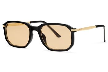 styleBREAKER Retro Sonnenbrille Hexagonal | Geometrische Panto Brille | Vintage Keyhole Design UV400 (Kat. 1) | Inkl. Stoffbeutel & Putztuch