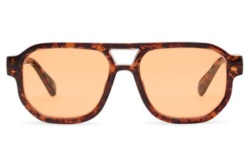 styleBREAKER Navigator Sonnenbrille Recycelt | Eckige Brille mit Bold Frame, Doppelsteg & UV400 | Nachhaltig aus Meeres-Plastik | Inkl. Stoffbeutel & Putztuch