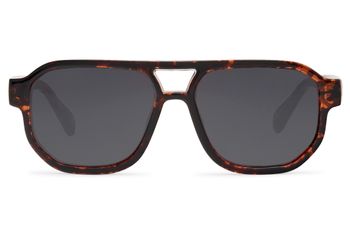 styleBREAKER Navigator Sonnenbrille Recycelt | Eckige Brille mit Bold Frame, Doppelsteg & UV400 | Nachhaltig aus Meeres-Plastik | Inkl. Stoffbeutel & Putztuch