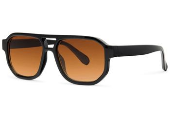 styleBREAKER Navigator Sonnenbrille Recycelt | Eckige Brille mit Bold Frame, Doppelsteg & UV400 | Nachhaltig aus Meeres-Plastik | Inkl. Stoffbeutel & Putztuch