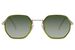 styleBREAKER Sonnenbrille Hexagonal Unisex | Geometrische Metall Brille Windsor-Ring & UV400 | Filigraner Kupfer Rahmen mit Farb-Akzenten | Retro Look | Inkl. Stoffbeutel & Putztuch