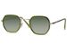 styleBREAKER Sonnenbrille Hexagonal Unisex | Geometrische Metall Brille Windsor-Ring & UV400 | Filigraner Kupfer Rahmen mit Farb-Akzenten | Retro Look | Inkl. Stoffbeutel & Putztuch