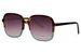styleBREAKER Damen Sonnenbrille Oversize Quadratisch | Retro Two-Tone Rahmen mit Farbverlauf | Große Gläser mit Verlaufstönung UV400 | Glamour Look inkl. Stoffbeutel & Putztuch