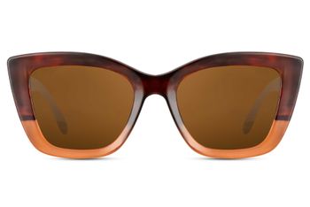styleBREAKER Sonnenbrille Recycelt Butterfly Square | Nachhaltiger rPC Rahmen | Eckige Schmetterlingsform Lifting-Effekt & UV400 | Medium Fit | Inkl. Stoffbeutel & Putztuch