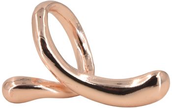 styleBREAKER Schalring Schalhalter in geschwungenem Twist Design | aus Kupfer | eleganter Schal Clip Schmuck zum kunstvollen Binden leichter dünner Schals und Tücher