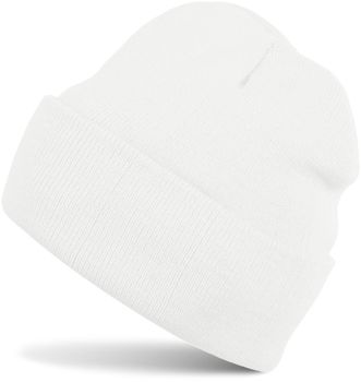 styleBREAKER Unisex Beanie Strickmütze Einfarbig, Feinstrick Mütze doppelt gestrickt, warme Winter Strickbeanie 04024029