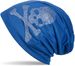 styleBREAKER klassische Beanie Mütze mit Totenkopf Strass Applikation, Unisex 04024034