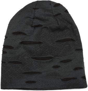 styleBREAKER Beanie Mütze im Destroyed Vintage used Look, Slouch Longbeanie, Unisex 04024036