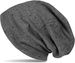 styleBREAKER Damen Beanie Mütze mit edler Strass-Nieten Applikation, Longbeanie Slouch 04024037