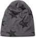 styleBREAKER Unisex Stoff Beanie Mütze mit Sterne Print im Destroyed Vintage Look, Longbeanie 04024041