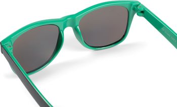 styleBREAKER Kinder Nerd Sonnenbrille mit Kunststoff Rahmen und Polycarbonat Gläsern, klassisches Retro Design 09020056