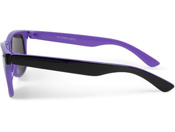 styleBREAKER Kinder Sonnenbrille Retro Nerd Design mit verspiegelten oder getönten Gläsern | UV400 Schutz | Kunststoffrahmen | für Kleinkinder 18 Monate bis 4 Jahre