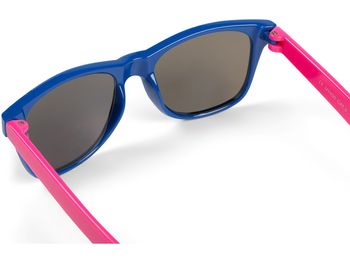 styleBREAKER Kinder Sonnenbrille Retro Nerd Design mit verspiegelten oder getönten Gläsern | UV400 Schutz | Kunststoffrahmen | für Kleinkinder 18 Monate bis 4 Jahre