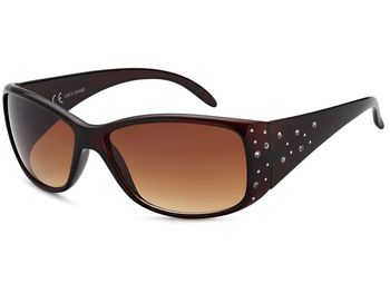 styleBREAKER Damen Sonnenbrille Butterfly mit Strasssteinen | Schmetterlingsform Kunststoffrahmen mit UV400 Gläsern | Verlaufstönung & Glitzerdetails