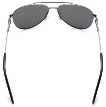 styleBREAKER polarisierte Flieger Sonnenbrille, Pilotenbrille mit Federscharnier, Etui und Putztuch, Unisex 09020046