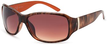 styleBREAKER Damen Designer Sonnenbrille mit Streifen Musterung, Schmetterling Form, Vollrand, Butterfly 09020052