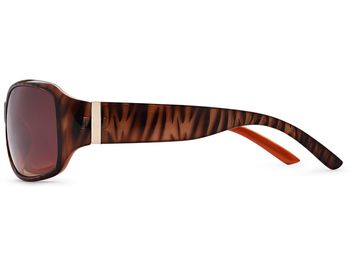 styleBREAKER Damen Designer Sonnenbrille mit Streifen Musterung, Schmetterling Form, Vollrand, Butterfly 09020052