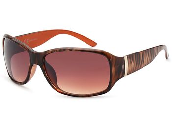 styleBREAKER Damen Designer Sonnenbrille mit Streifen Musterung, Schmetterling Form, Vollrand, Butterfly 09020052