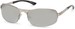 styleBREAKER Unisex Halbrand Sonnenbrille mit rechteckigen Polycarbonat Gläsern und Federscharnier, 09020051