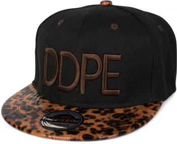 styleBREAKER Snapback Cap DDPE im Leo Design mit Schlangen Prägung, Baseball Cap, verstellbar, Unisex 04023034