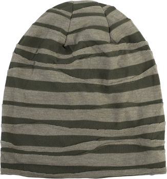 styleBREAKER Unisex Stoff Beanie Mütze mit Falten Muster, Slouch Longbeanie 04024053