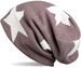styleBREAKER klassische Feinstrick Beanie Mütze mit Stern und Streifen Muster, Unisex 04024054