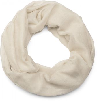 styleBREAKER Damen Loop Schal mit Glitzer-Effekt | Einfarbiger Schlauchschal aus weicher Viskose | Leicht & Elegant | 87 x 93 cm