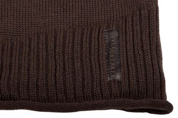 styleBREAKER Unisex Feinstrick Beanie Mütze mit weichem Fleece Innenfutter, warme Winter Strickmütze 04024065