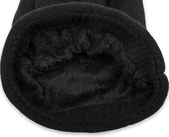 styleBREAKER Unisex Feinstrick Beanie Mütze mit weichem Fleece Innenfutter, warme Winter Strickmütze 04024065