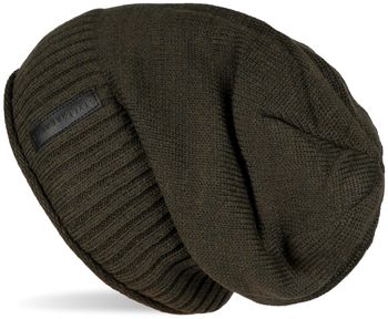 styleBREAKER Unisex Feinstrick Beanie Mütze mit weichem Fleece Innenfutter, warme Winter Strickmütze 04024065