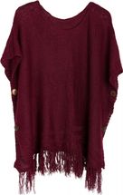 Strick Poncho mit edlem Schimmer