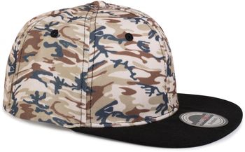 styleBREAKER Snapback Cap mit Camouflage Print, Baseball Cap, verstellbar, Unisex 04023045