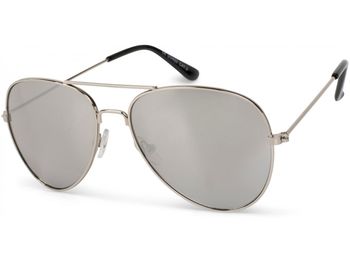 styleBREAKER Kinder Sonnenbrille Pilotenform mit verspiegelten oder getönten Gläsern | Edelstahl Rahmen UV400 Schutz | für Jungen und Mädchen 4 bis 10 Jahre