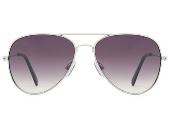 styleBREAKER Kinder Sonnenbrille Pilotenform mit verspiegelten oder getönten Gläsern | Edelstahl Rahmen UV400 Schutz | für Jungen und Mädchen 4 bis 10 Jahre