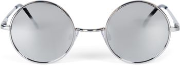 styleBREAKER Unisex Sonnenbrille kleine runde Gläsern und filigranem Metall Rahmen, Schmale Ausführung, Federscharniere 09020065