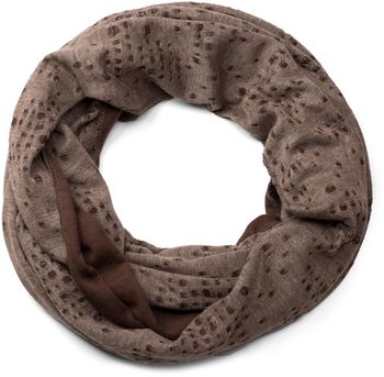 styleBREAKER Loop Schlauchschal im Destroyed Vintage used Look mit kleinen Löchern, Unisex 01016114