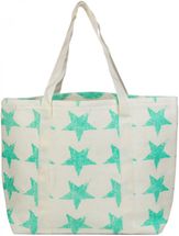Strandtasche mit Vintage Stern Muster