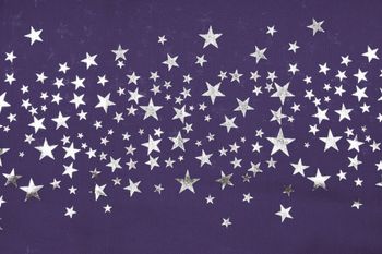 styleBREAKER Damen Loop Schal mit Metallic Sterne Print | Glitzer Schlauchschal ca. 89 x 75 cm | Leichter Rundschal für Frühjahr & Herbst