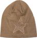 styleBREAKER warme Feinstrick Beanie Mütze mit All Over Stern Muster, Strass Stern und sehr weichem Fleece Innenfutter, Unisex 04024084